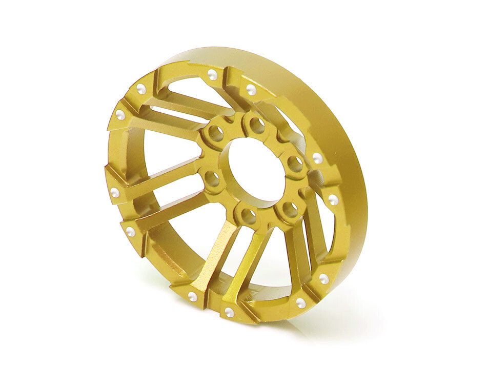 Boom Racing ProBuild™ 1.9" Alum TWS Faceplate (1) Matte Gold BRPBF013TWSMGD