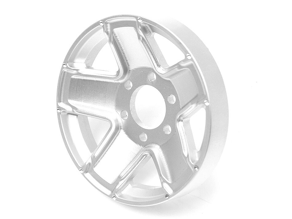 Boom Racing ProBuild™ 2.2&quot; Alum M13 Faceplate (1) Flat Silver BRPBF22-002FS