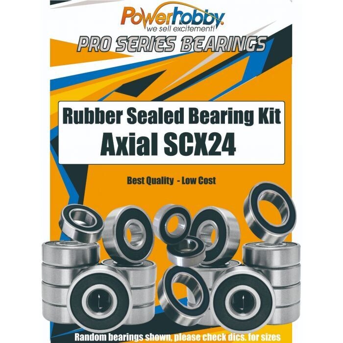 PowerHobby Pro Series Rubber Sealed Bearing Kit Axial SCX24 PHB035