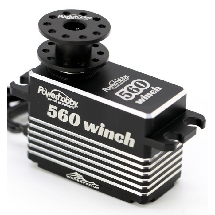 Powerhobby 560 HV Waterproof Low Profile Smart Winch Brushless 33KG Servo PH560-Winch