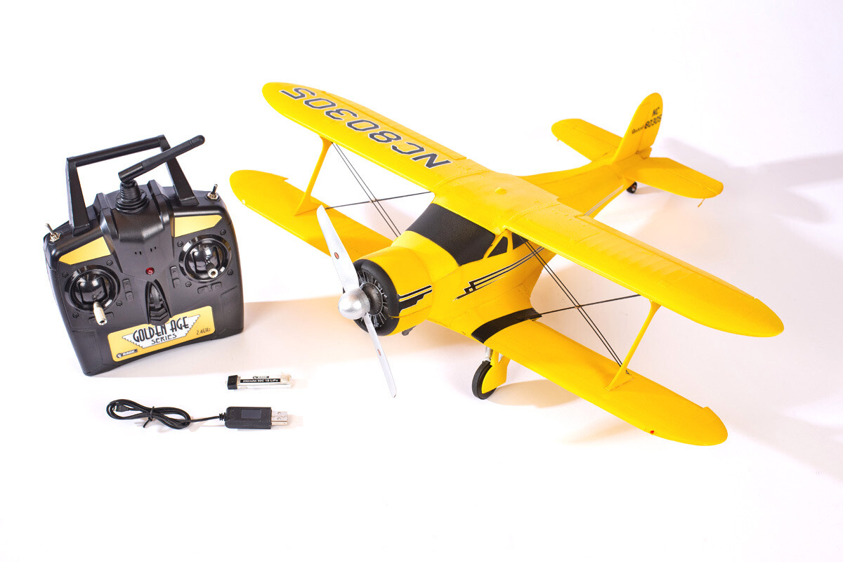 Rage R/C Beechcraft Model D17 Staggerwing Micro RTF with PASS System RGRA1109B