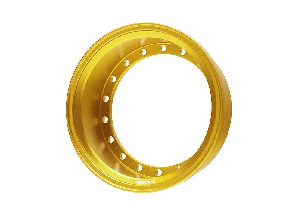Boom Racing ProBuild™ 1.9&quot; Alum 15mm Wheel Barrel (1) Matte Gold BRPROB-02MGD