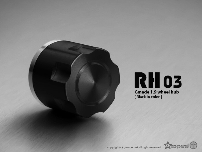 Gmade 1.9 RH03 Wheel Hubs (Black) (4) GM70134