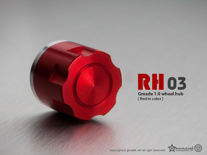 Gmade 1.9 RH03 Wheel Hubs (Red) (4) GM70131