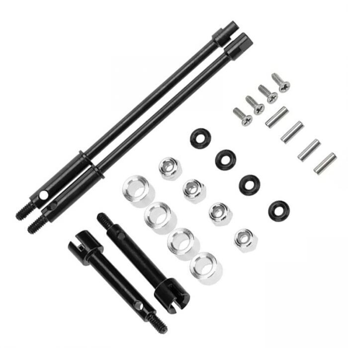 Powerhobby +4mm Wide Steel Drive shaft Axles for Axial SCX24  PHSCX24743