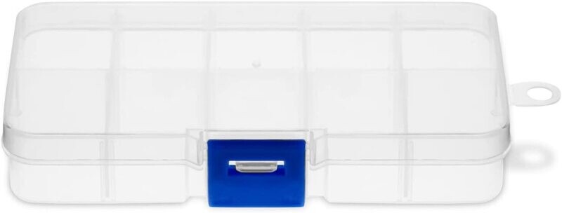 Dixieland R/C Small Storage Box, Mini Tackle Box, (10 Grid, 2.5 x 5 inch)
