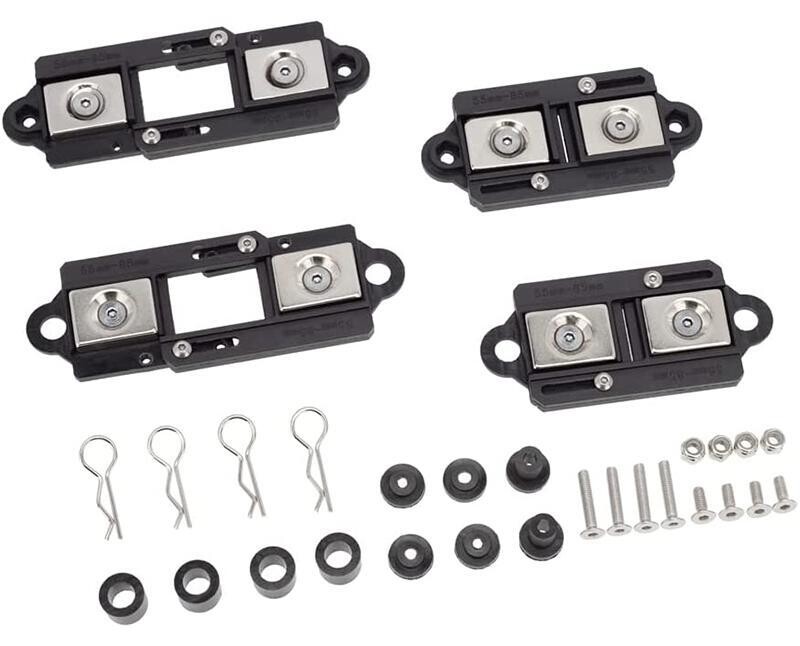 Integy Magnetic Force Body Mounts for TRX-4 &amp; Axial 1/10 SCX-10 Type Crawler C31740