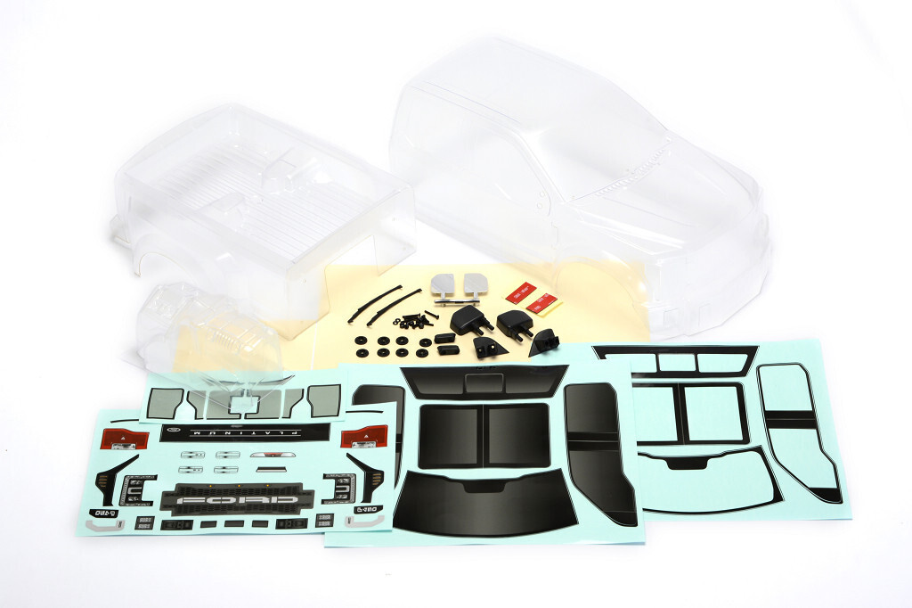 Cen Racing Ford F450 SD Complete Body Set w/Light Bucket (Clear)  CEGCD0903
