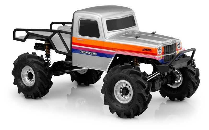 Jconcepts CreepER, Cab Only Clear Body, fits Traxxas TRX-4 Sport / Enduro / Axial 12.3&quot; Wheelbase JCO0441