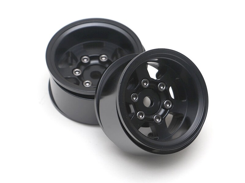 Boom Racing TE37XD KRAIT™ 1.55 Deep Dish Aluminum Beadlock Wheels w/ XT601 Hubs (2) Black BRW780915BK