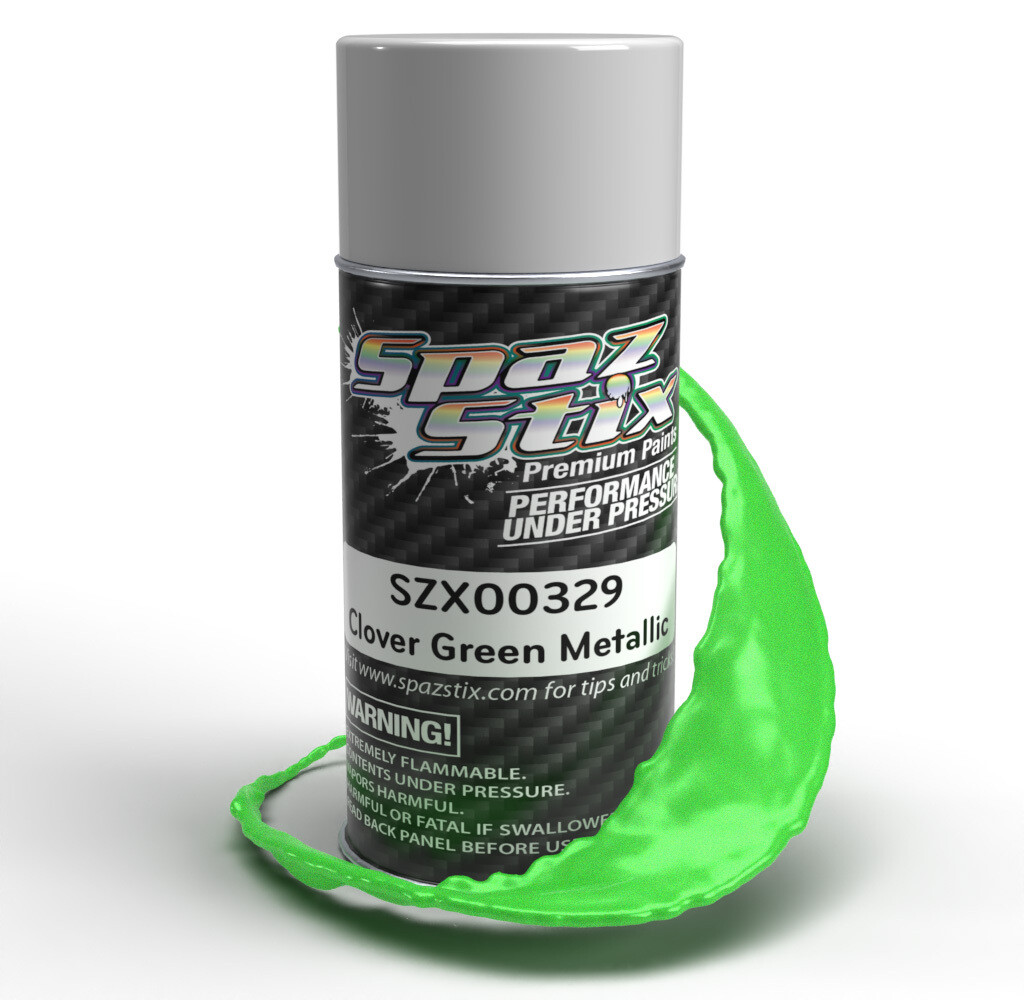 Spaz Stix Clover Green Metallic Aerosol Paint, 3.5oz Can SZX00329