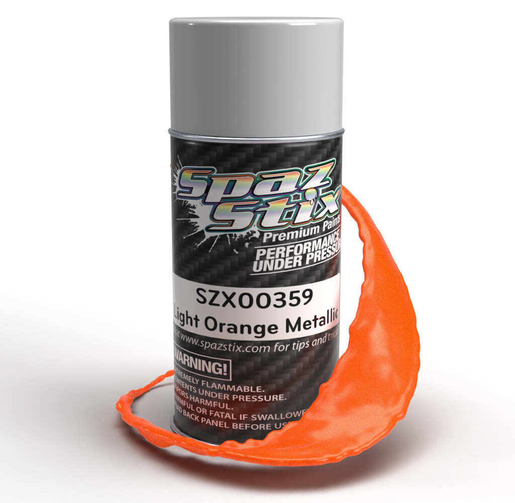 Spaz Stix Light Orange Metallic Aerosol Paint, 3.5oz Can SZX00359