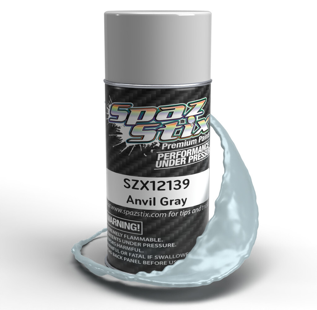 Spaz Stix Anvil Gray Aerosol Paint, 3.5oz Can SZX12139