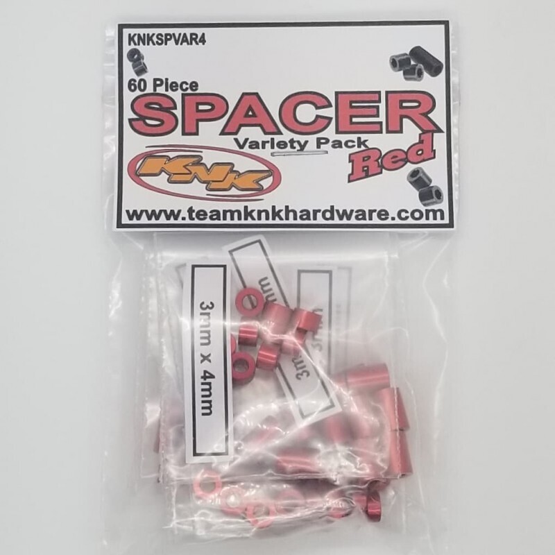 KNK Aluminum Spacer Variety Pack - RED