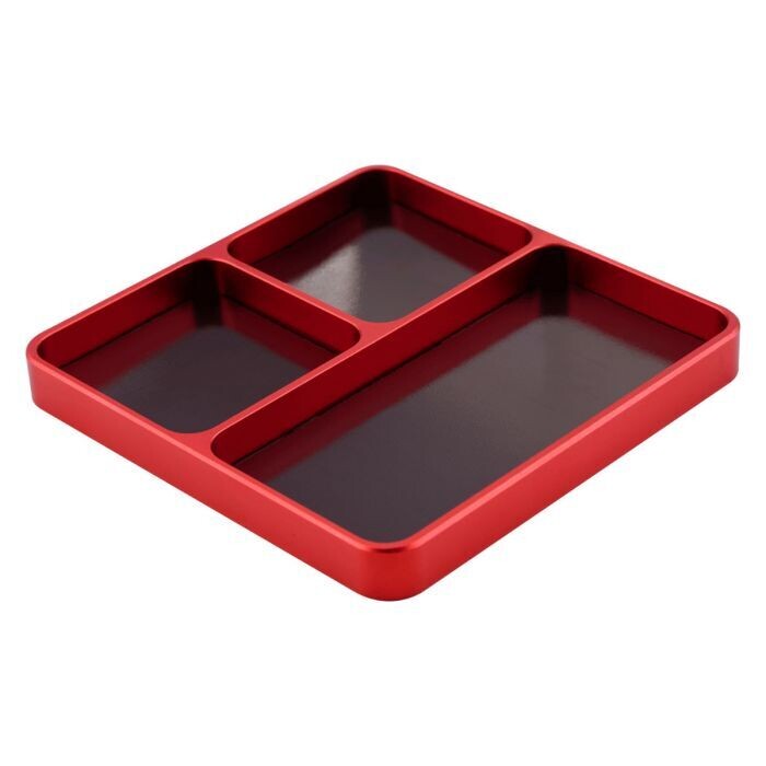 Powerhobby Metal Screw Tray w Magnetic Pad Holder Red PHBPHT031RED