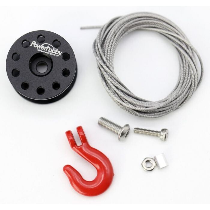 Powerhobby Low Profile 25T Servo Winch Spool kit Black  PH1001