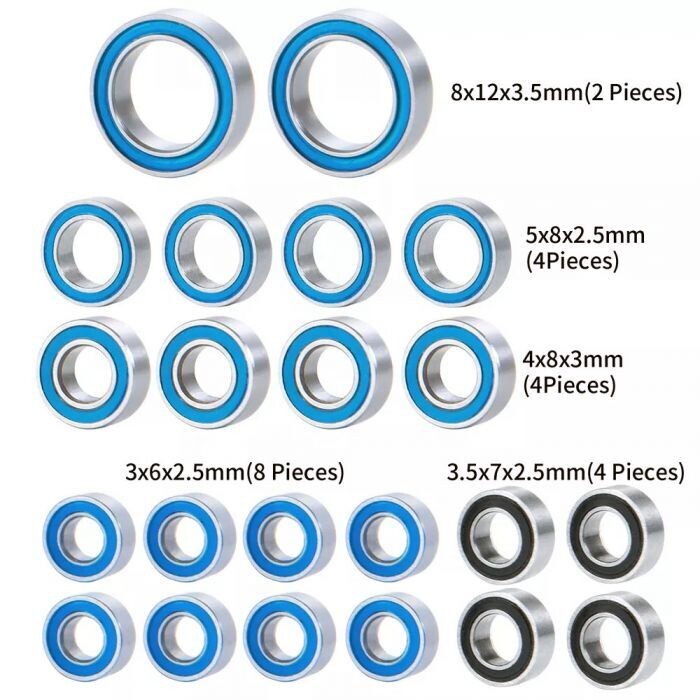 Powerhobby Sealed Complete Bearing Kit for Traxxas TRX4M  PHBTRX549