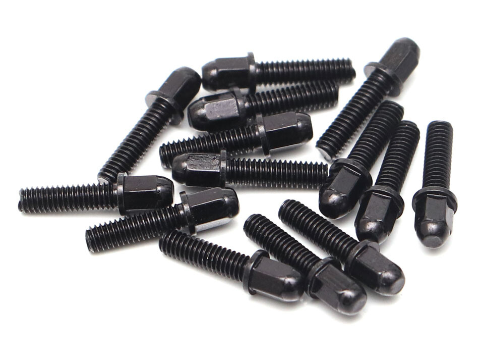 Boom Racing ProBuild™ Mag Seat Lug Nut 12.9 Grade M2.5x9mm Scale Hardware Set (14) Black BRPROB-19BK