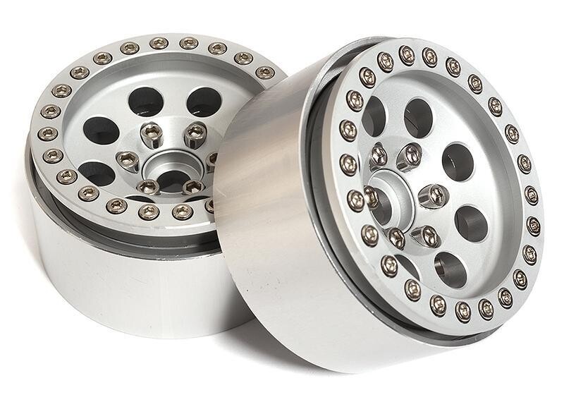 Integy 1.9 Size Billet Machined Alloy 8H Spoke Wheel(2) 90g Each C31371SILVER