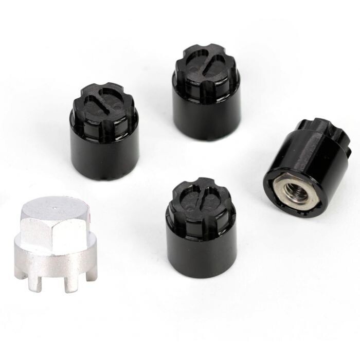 Powerhobby M2.5 Locking Hubs w Tool (4) for Traxxas TRX-4M Black PHBTRX584Black