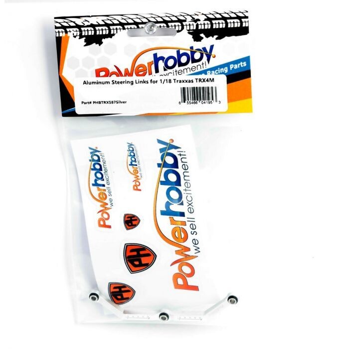 Powerhobby Aluminum Steering Link for Traxxas TRX-4M Silver PHBTRX587Silver
