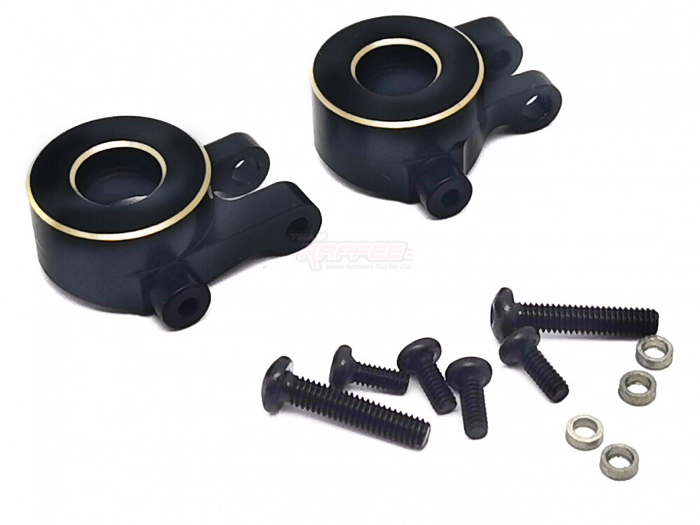 Team Raffee Co. Brass Front Steering Knuckle for TRX-4M Black TRC/302895