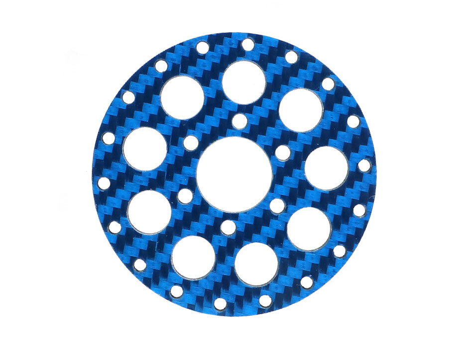 Boom Racing ProBuild™ 1.9&quot; CR6 Carbon Fiber Faceplate (1) Blue BRPBF006CR6B