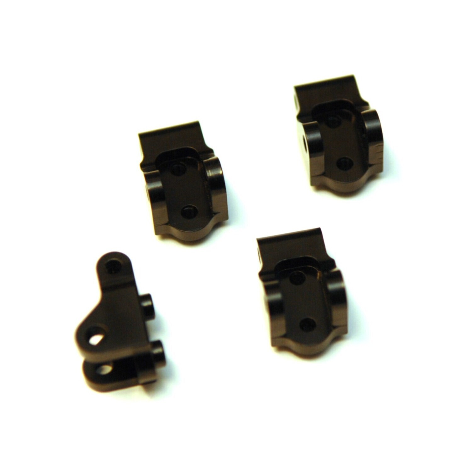 STRC Brass Lower Shock / Link Mount, Black, for Associated Enduro, 4pcs STC42060LBR