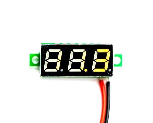 Integy Precision Voltmeter Color LED Display 3.00V-30.0VDC C32468YELLOW