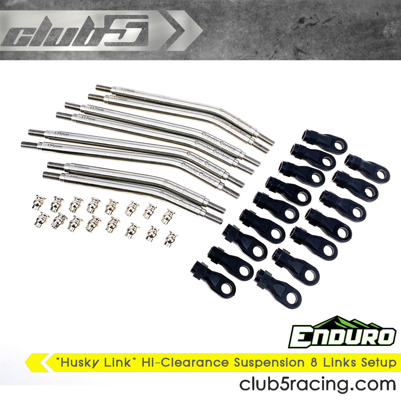 Club 5 &quot;Husky Link&quot; Hi-Clearance Suspension 8 Links Setup for Enduro Sendero C-ELM-067