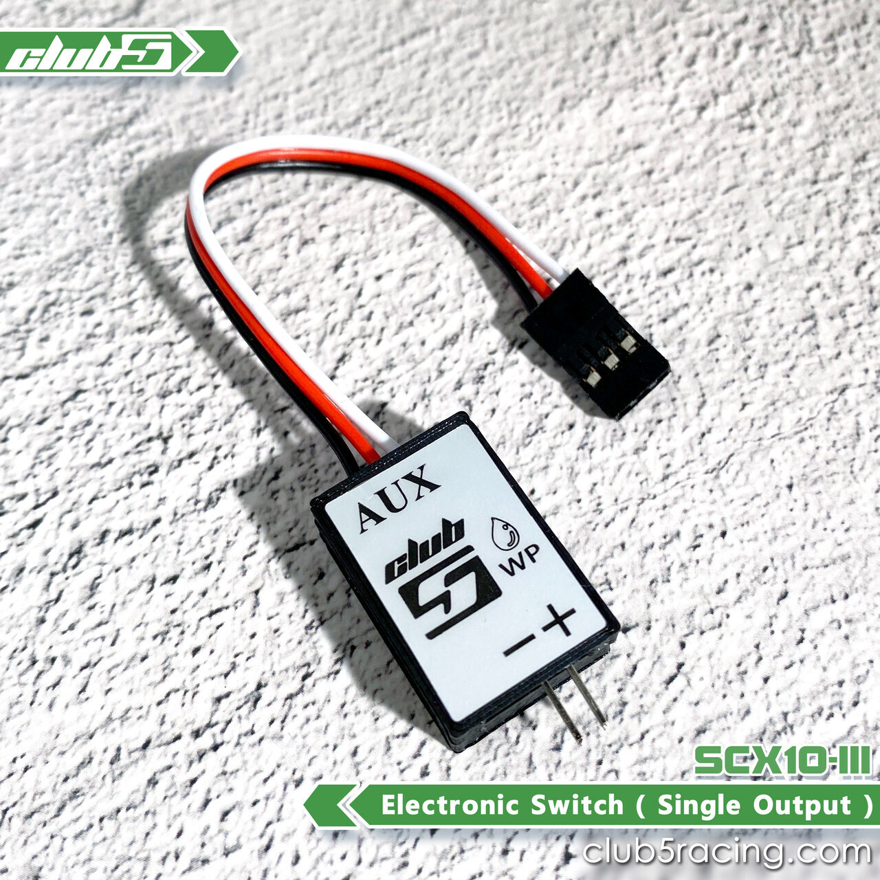 Club 5 Electronic Switch (Single Output) for AUX Channel Lighting Control (Waterproof) C-S070105