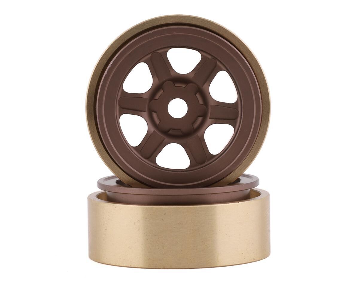 SSD RC SCX24 1.0” Aluminum/Brass Challenger Wheels (Bronze) (2) SSD00440