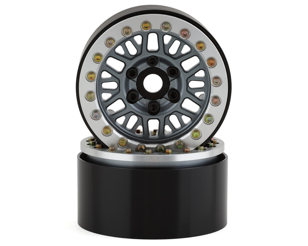 SSD RC Mesh 1.9" Beadlock Crawler Wheels (Grey) (2) SSD00544