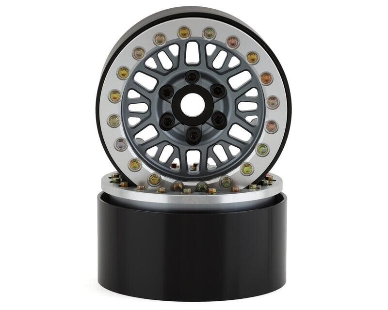 SSD RC Mesh 1.9&quot; Beadlock Crawler Wheels (Grey) (2) SSD00544