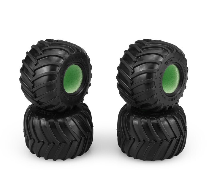 JConcepts Golden Years - Blue Compound, 1/24th Mini Monster Truck Tire, 4pc JCO404101