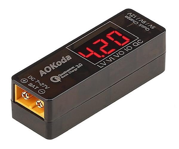 Integy AOKoda Lipo to USB Power Converter QC3.0 Adapter C28074
