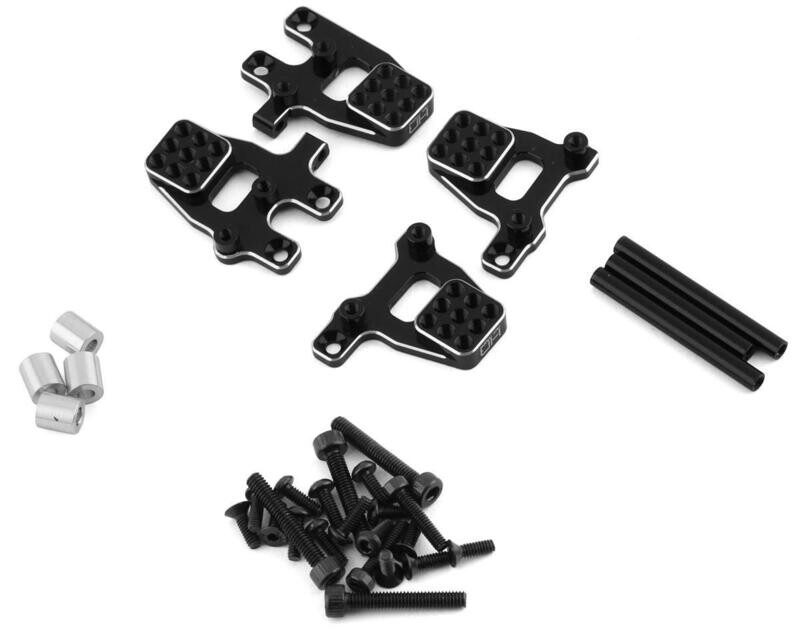 Hot Racing Aluminum Shock Mount Set for Traxxas TRX-4M  (Black) (4) HRATRXM28M01
