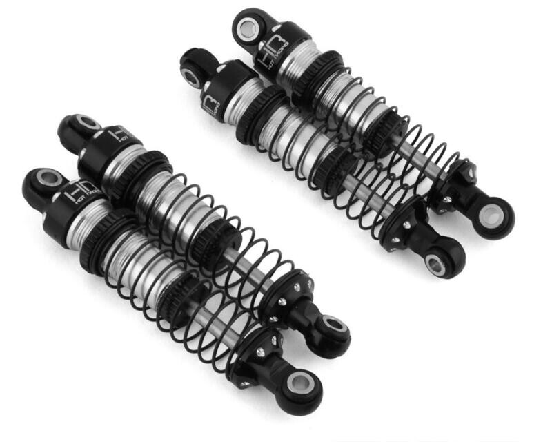 Hot Racing Threaded Aluminum Shocks for Traxxas TRX-4M  (Black) (4) HRATRXM51DP08