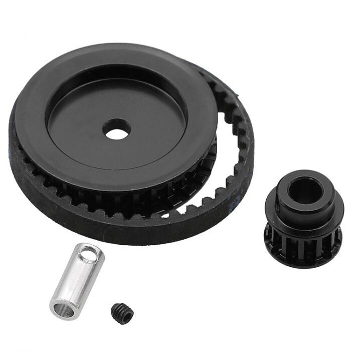 Powerhobby 12T 30T Gearbox Belt Drive Gear Set Black for Traxxas TRX4/TRX6 PHB5346Black