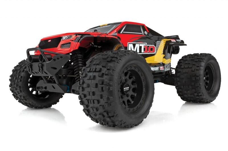 Associated RIVAL MT10 1/10 Scale RTR Electric Brushless 4WD Monster Truck V2, Red ASC20518