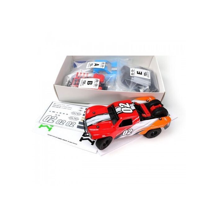 Orlandoo Hunter 1/32 RWD Micro Roll Cage Trophy Truck Kit Red Body OH32X02-Kit-Red