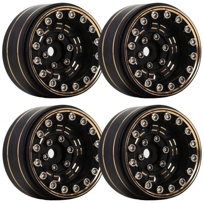 Powerhobby 1.0&quot; Z1 Brass Beadlock Crawler Wheels PHB5324