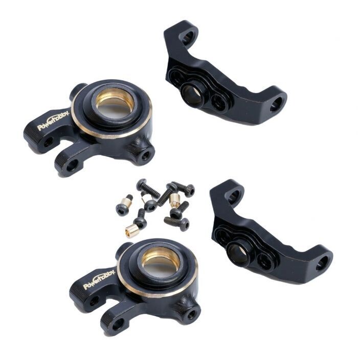 Powerhobby Brass C Hub &amp; Steering Knuckles FOR Traxxas TRX-4M PHBTRX5208