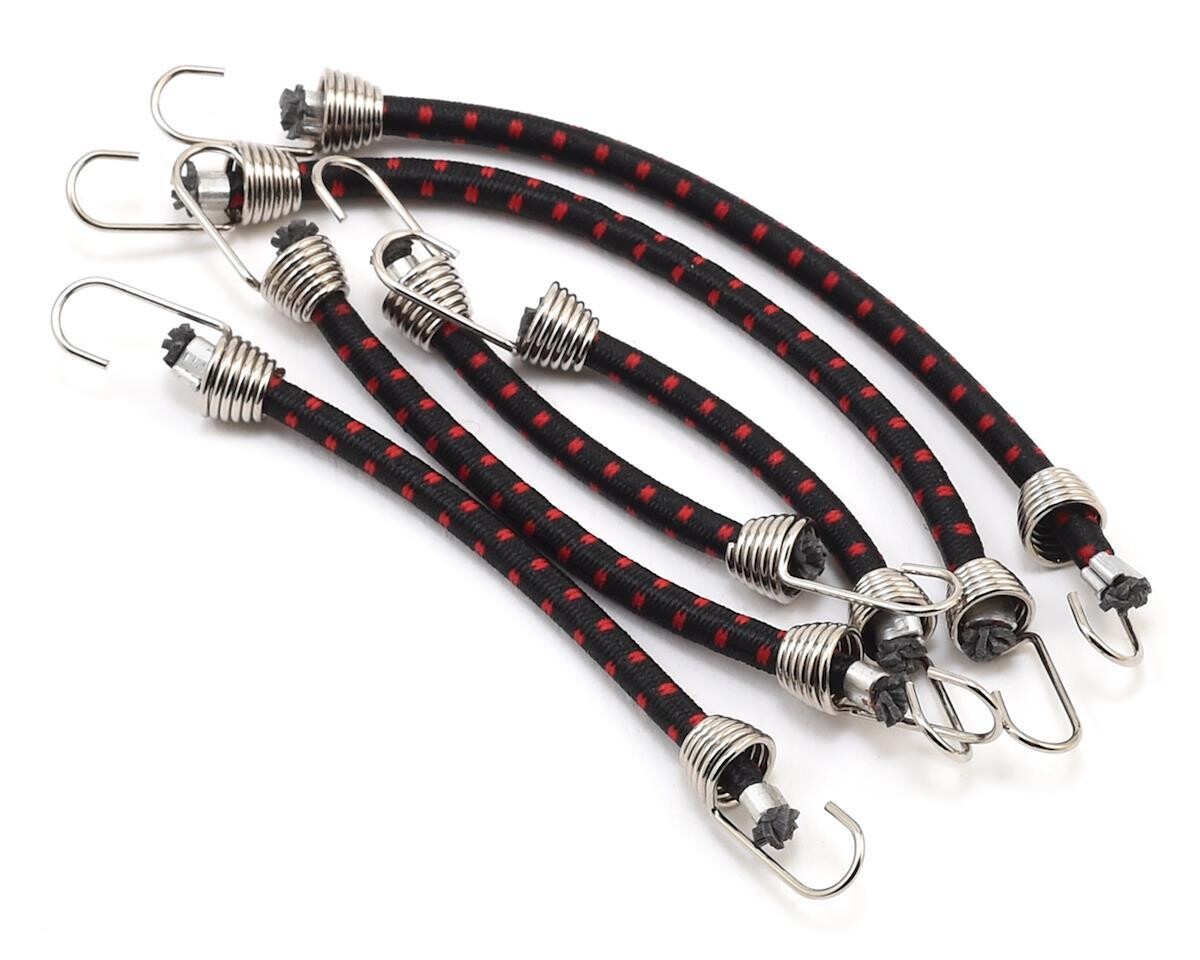 Hot Racing 1/10 Scale Bungee Cord Set (Black/Red) (6) ACC468C02