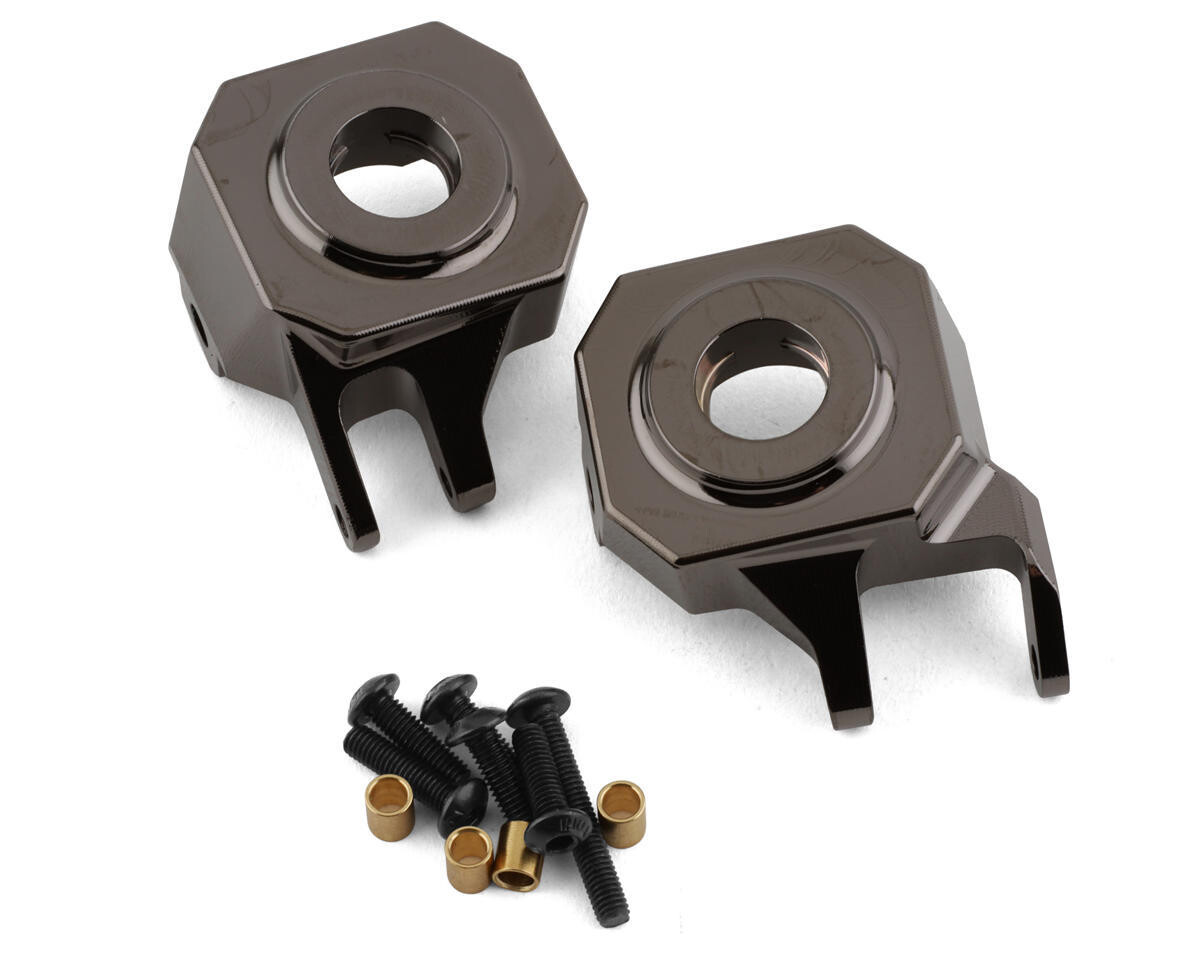 SSD RC VS4-10 Straight Axle Brass Knuckles (Gunmetal) (2) (142g) SSD00570