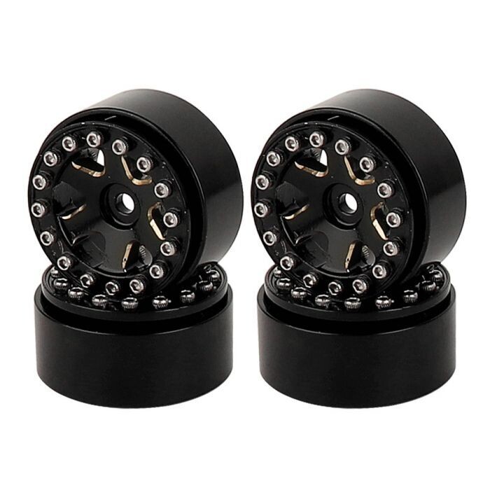 Powerhobby 1.0&quot; Z2 Brass Beadlock Crawler Wheels PHB55569