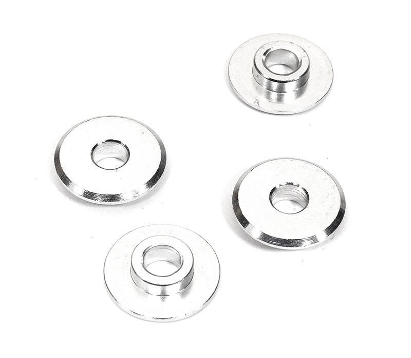 Integy Alloy Wheel Washers 4mmID Adapter for 7mm Hole Opening 4pcs C31458