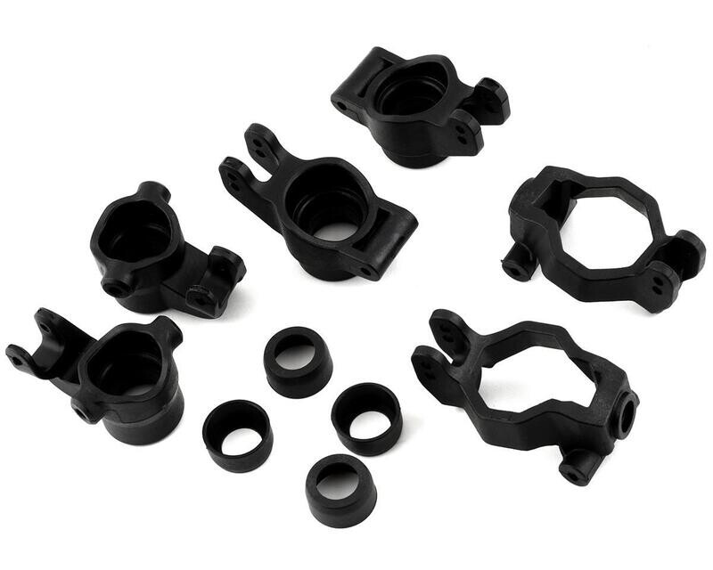 Team Associated RIVAL MT8 Caster/Steering Blocks/Rear Hubs Set ASC25915