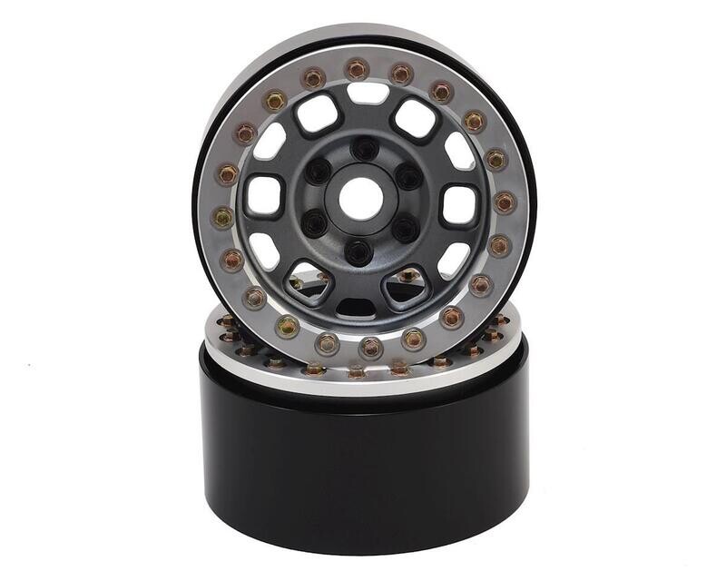 SSD RC 1.9&quot;&quot; Contender Beadlock Wheels (Grey) (2) SSD00264