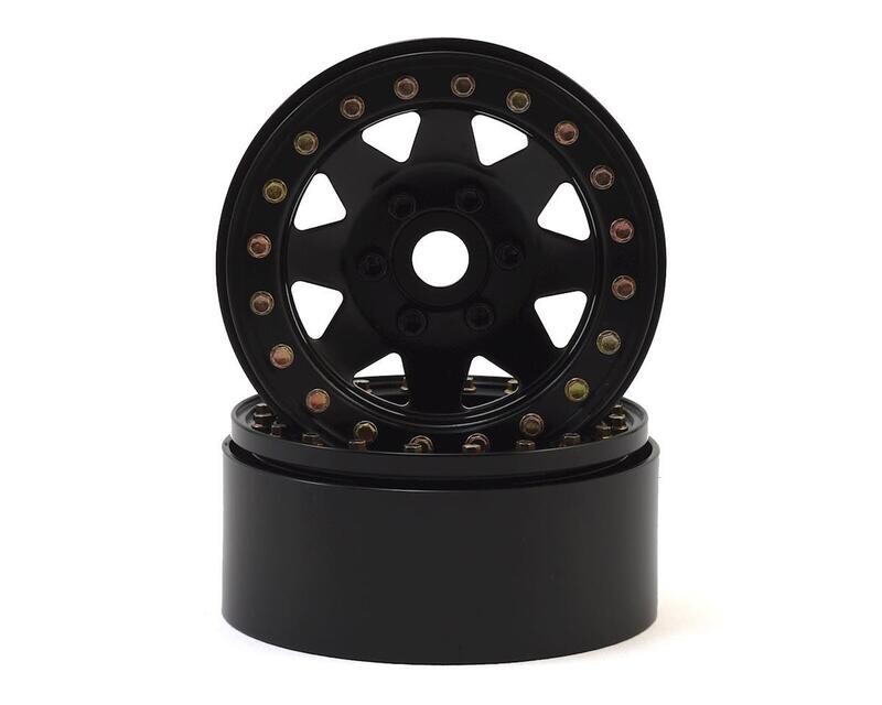 SSD RC 1.9&quot;&quot; Steel 8 Spoke Beadlock Wheels (Black) (2) SSD00254